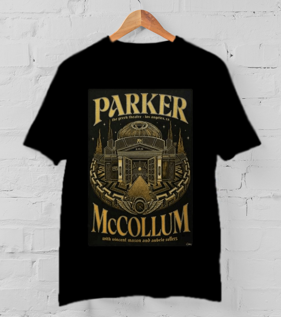 Parker McCollum Live The Greek Theatre Los Angeles CA 06 19 26 With Vincent Mason Aubrie Sellers T-Shirt