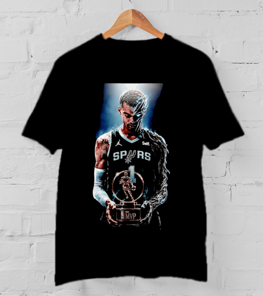 Victor Wembanyama San Antonio Spurs NBA MVP Self Number 1 Basketball Star T-Shirt