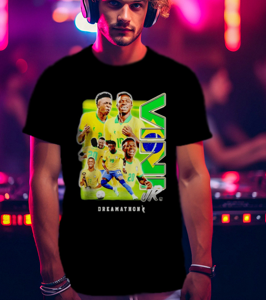 Vini Jr Brazil Dreamathon Soccer Moments T-Shirt