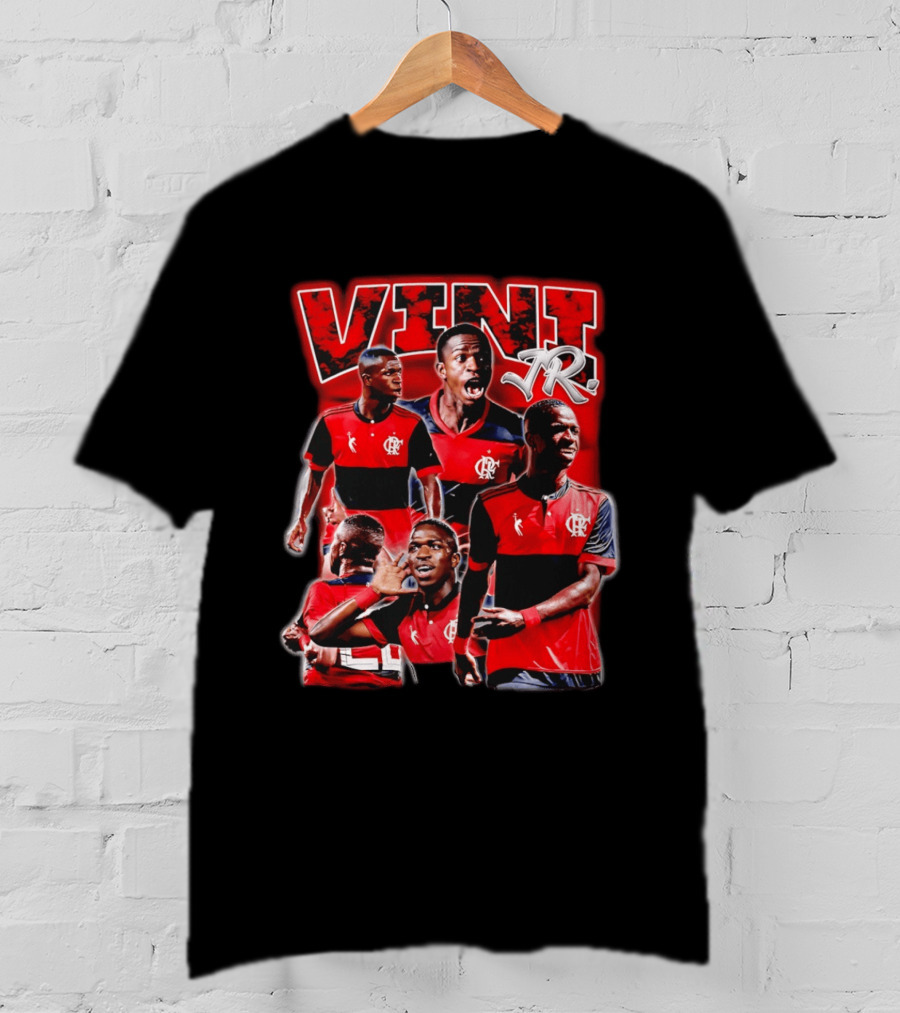 Vini Jr Flamengo Vinicius Junior Collage T-Shirt