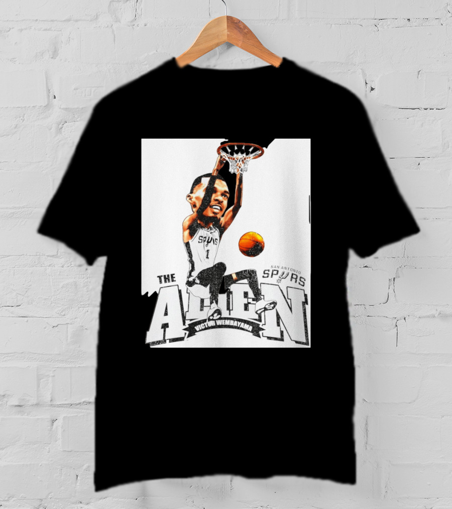 Victor Wembanyama The Alien San Antonio Spurs Basketball T-Shirt