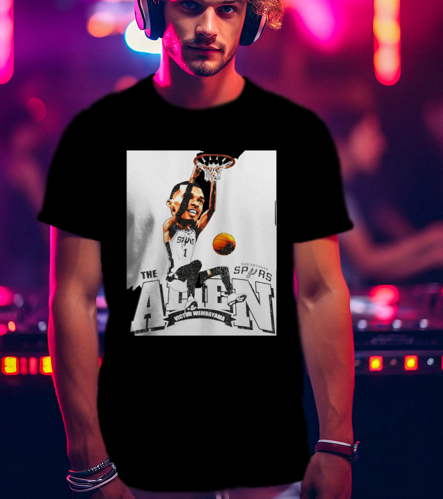 Victor Wembanyama The Alien San Antonio Spurs Basketball T-Shirt
