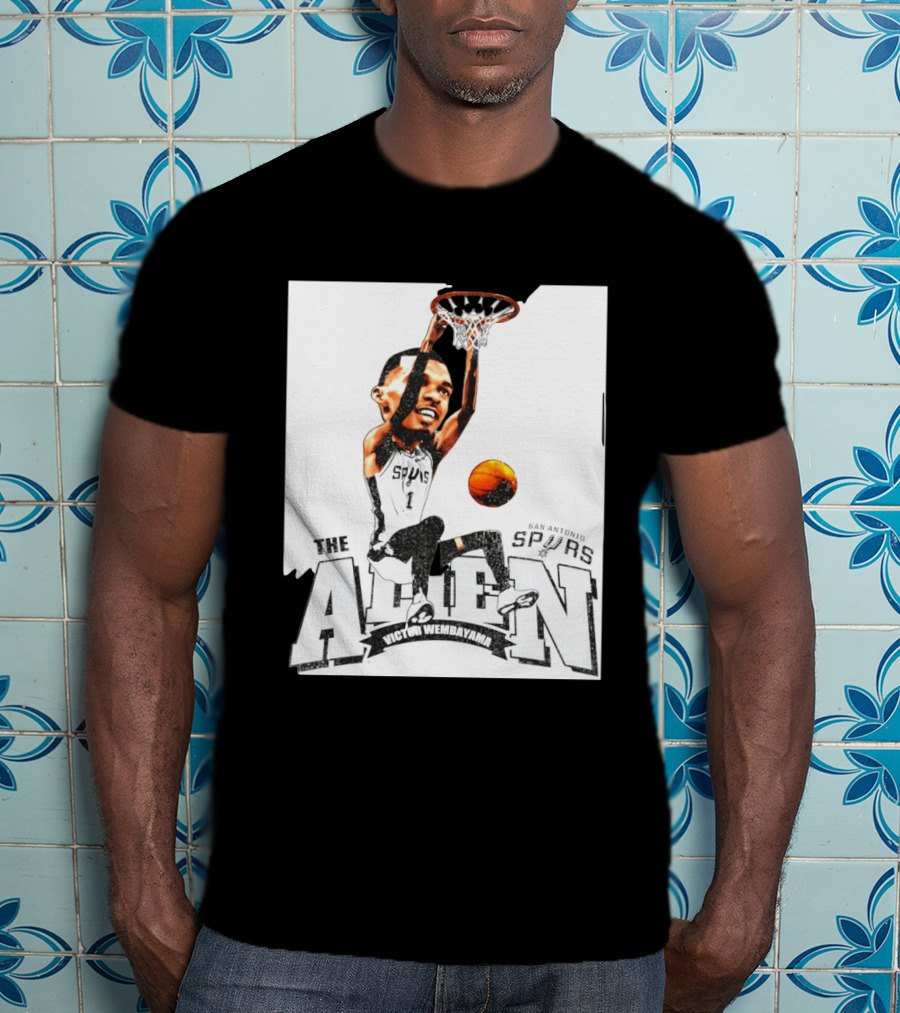 Victor Wembanyama The Alien San Antonio Spurs Basketball T-Shirt