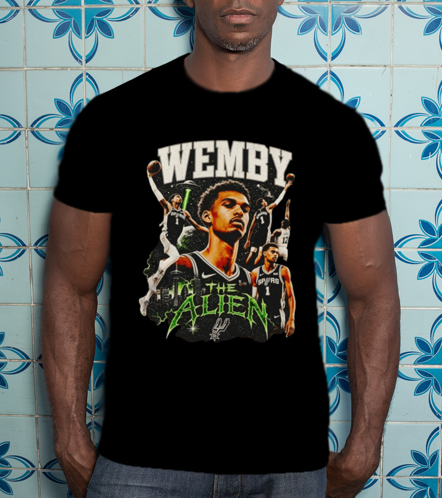 Wemby Victor Wembanyama The Alien San Antonio Spurs NBA Basketball T-Shirt