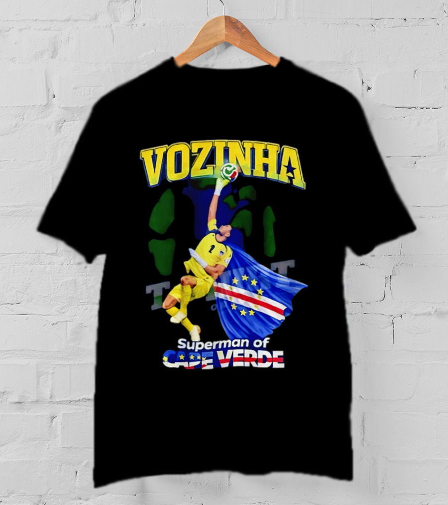 2026 Vozinha Superman Cape Verde Socer Hero T-Shirt