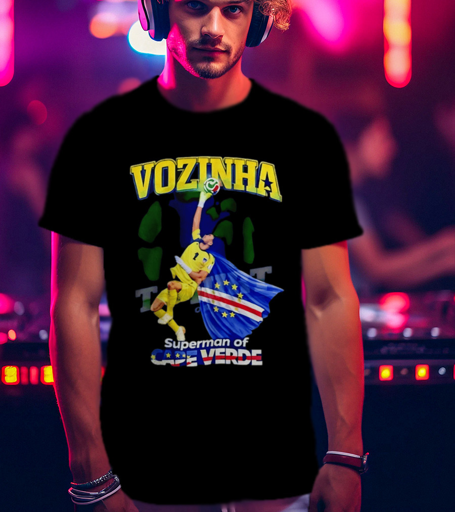 2026 Vozinha Superman Cape Verde Socer Hero T-Shirt