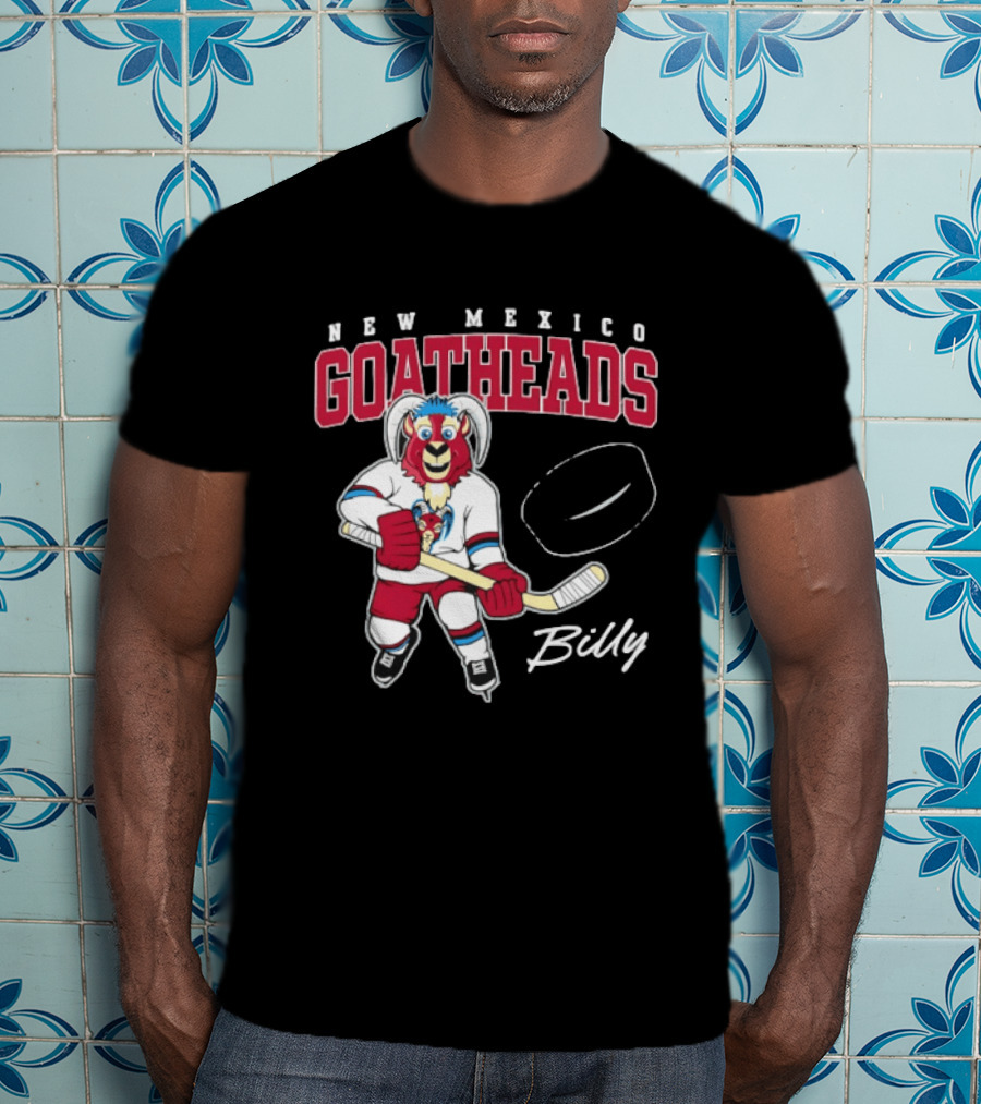 New Mexico Goatheads Billy Hockey T-Shirt