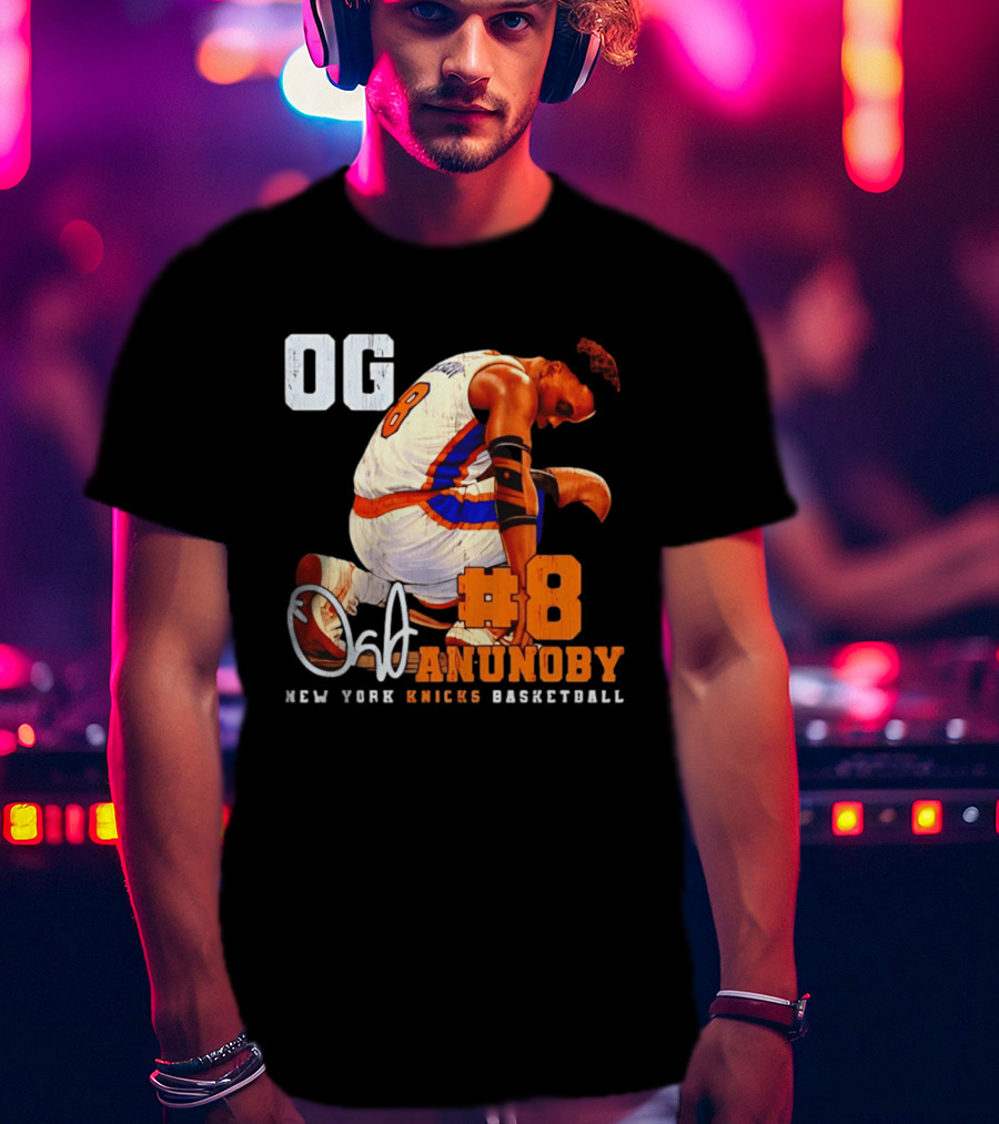 OG Anunoby Number 8 New York Knicks Basketball T-Shirt