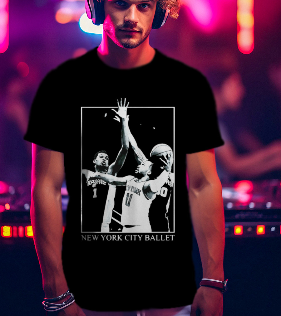 Jalen Brunson New York Spurs NBA Matchup Ballet Performance T-Shirt