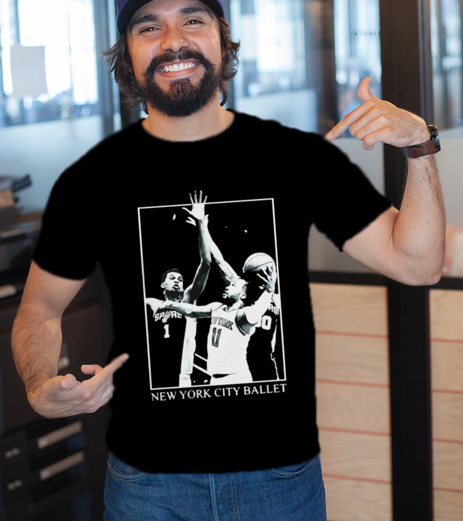 Jalen Brunson New York Spurs NBA Matchup Ballet Performance T-Shirt