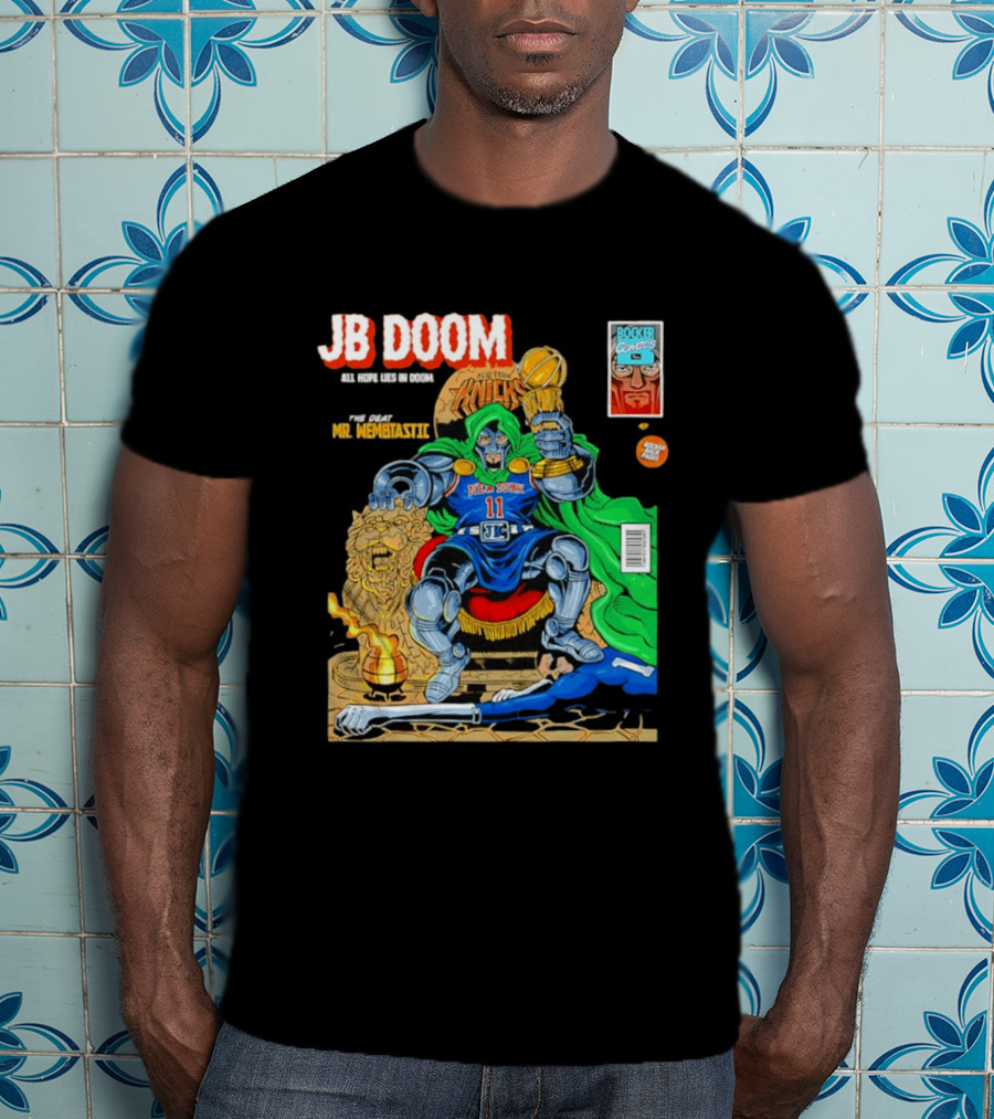 JB Doom New York Knicks 2026 NBA Champs The Death Of Mr. Wembtastic T-Shirt