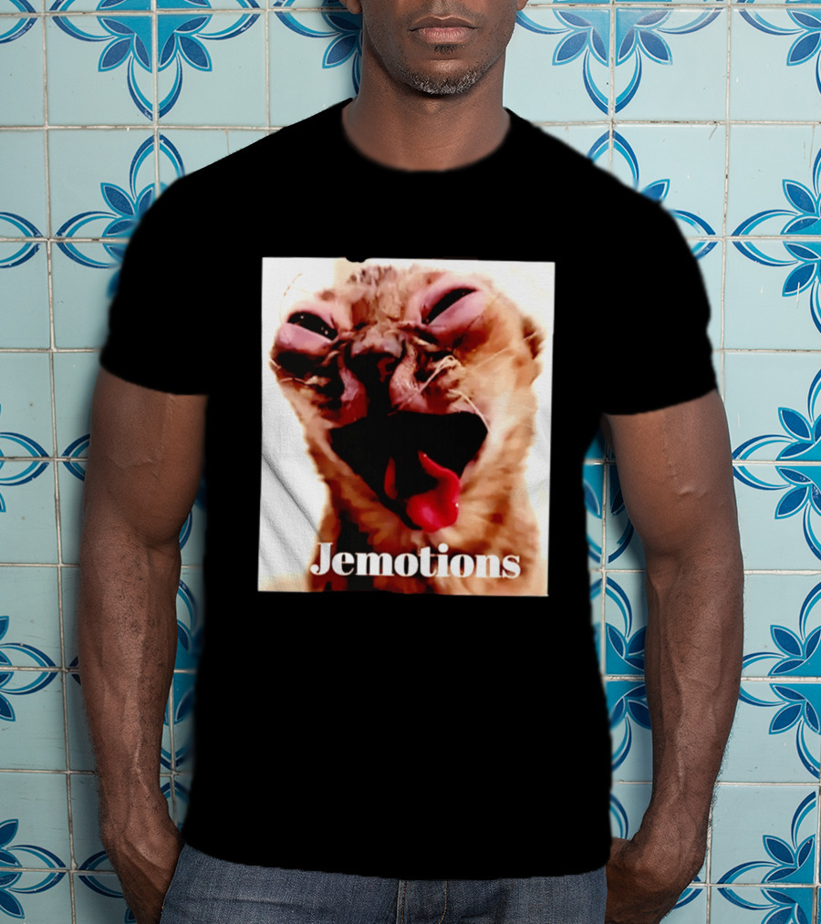 Jemotions Cat Funny Kitten Face Hilarious Expression T-Shirt