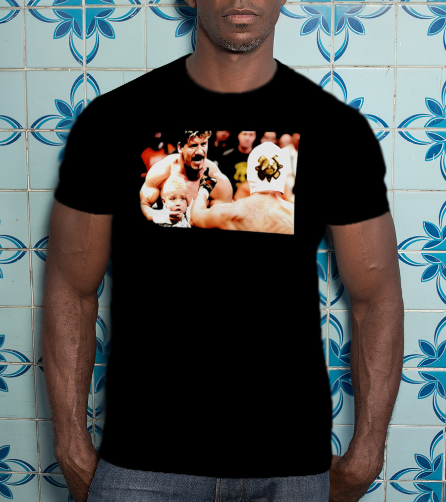 Eddie Guerrero Rey Mysterio Dominik Mysterio Custody Battle Iconic Wrestling Moment T-Shirt