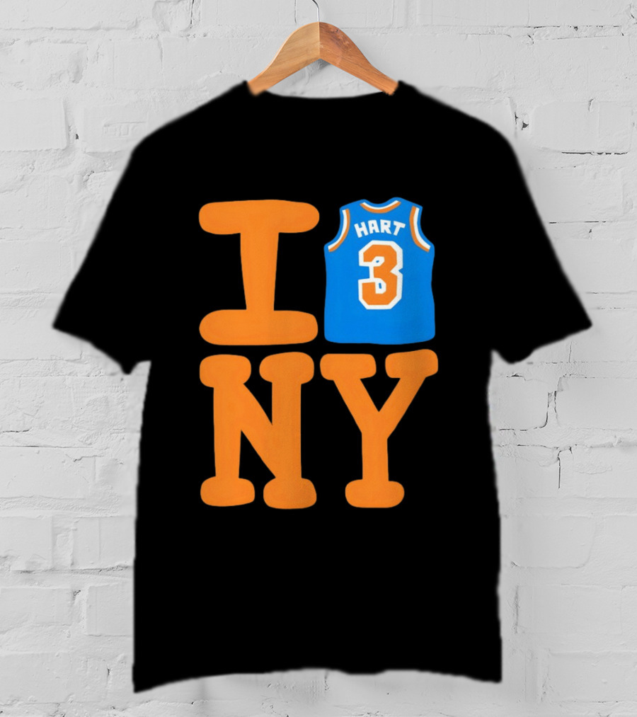 Josh Hart New York Knicks I Love NY 3 Basketball 2026 T-Shirt