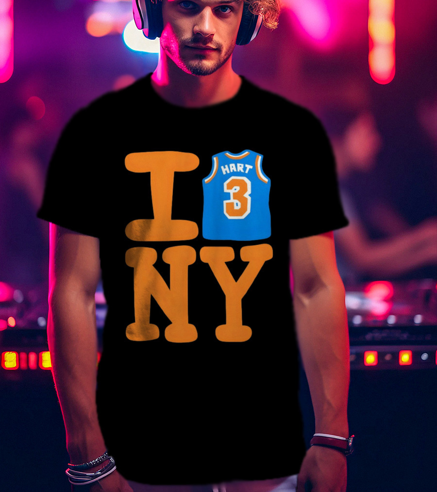 Josh Hart New York Knicks I Love NY 3 Basketball 2026 T-Shirt