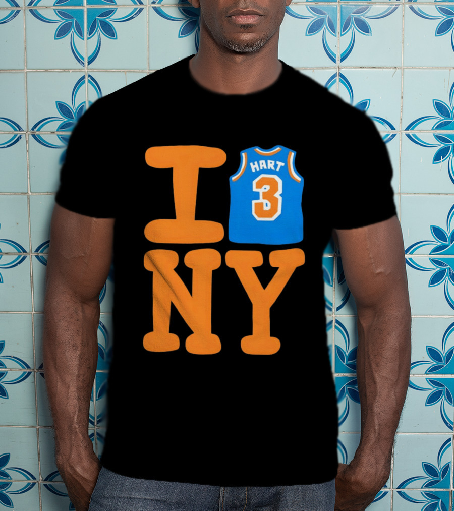 Josh Hart New York Knicks I Love NY 3 Basketball 2026 T-Shirt