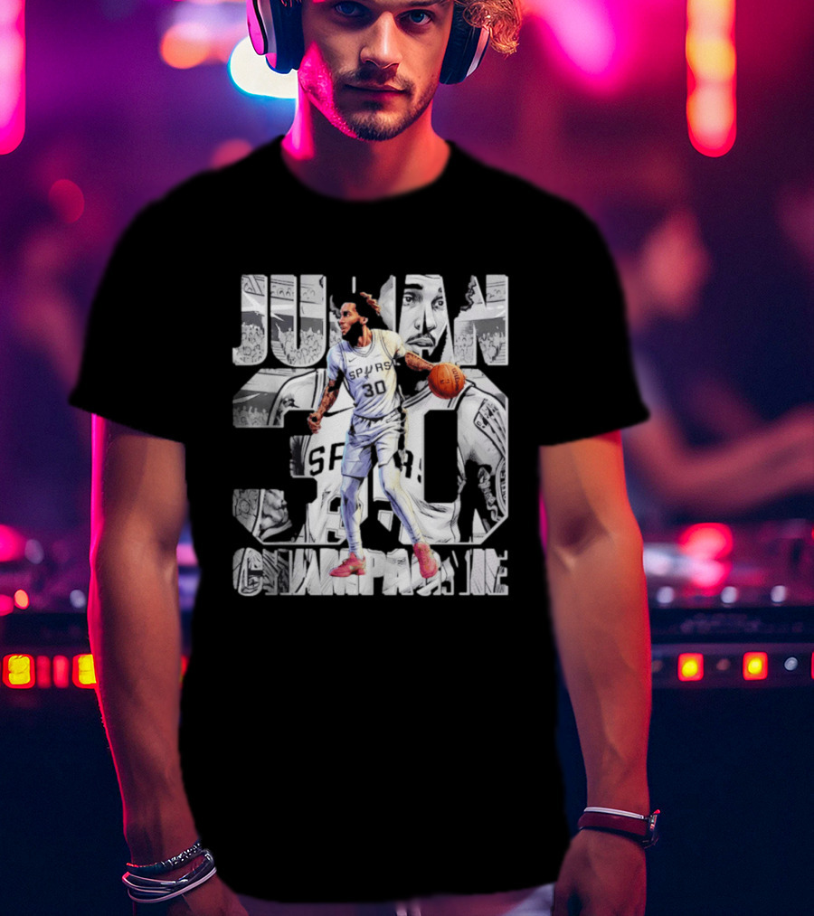 Julian Champagnie Spurs 30 Comic T-Shirt