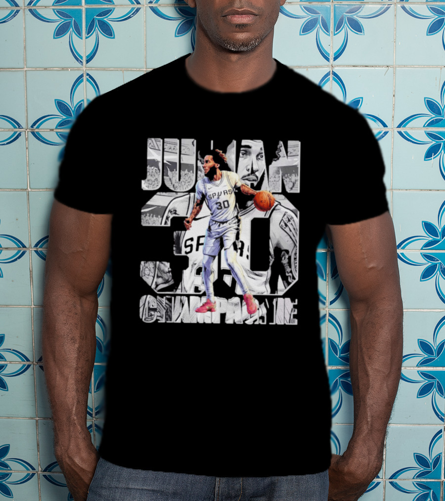 Julian Champagnie Spurs 30 Comic T-Shirt