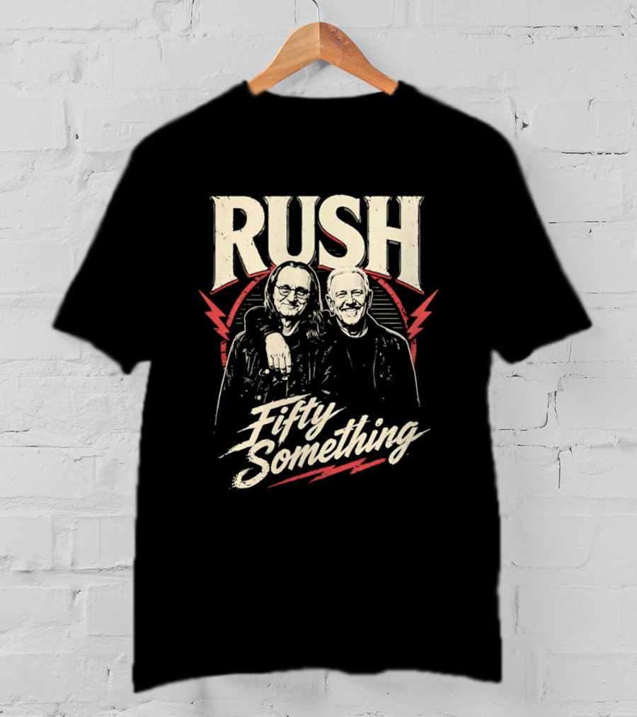 Rush Band Geddy Lee Alex Lifeson Fifty Something T-Shirt