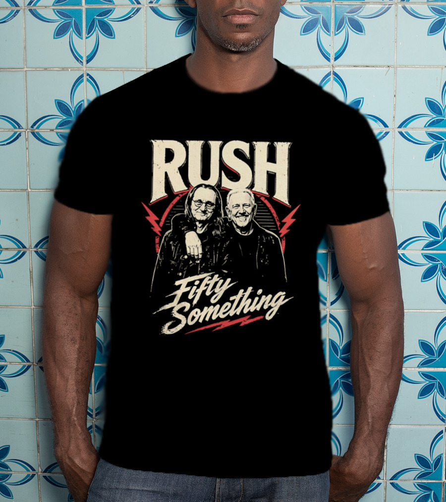 Rush Band Geddy Lee Alex Lifeson Fifty Something T-Shirt