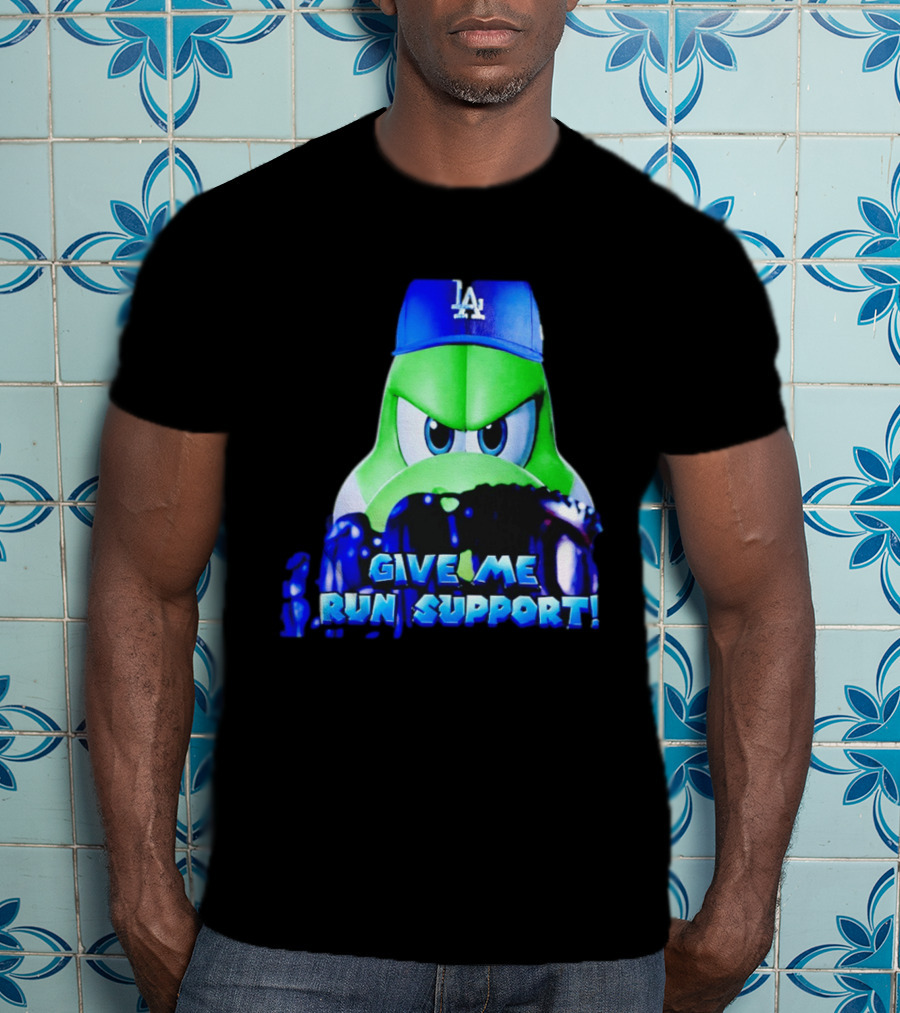 Los Angeles Dodgers Give Me Run Support Yoshi T-Shirt