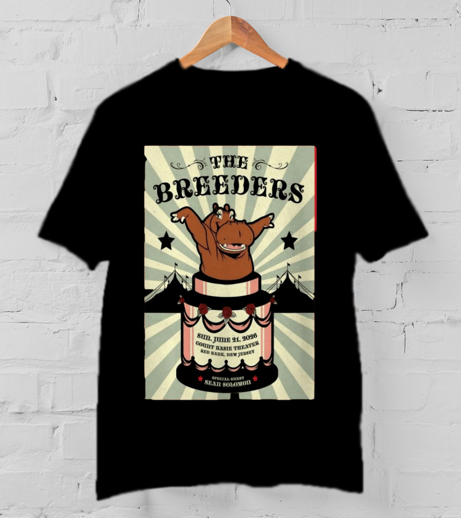 The Breeders Count Basie Theater Red Bank NJ June 21 2026 Sean Solomon T-Shirt