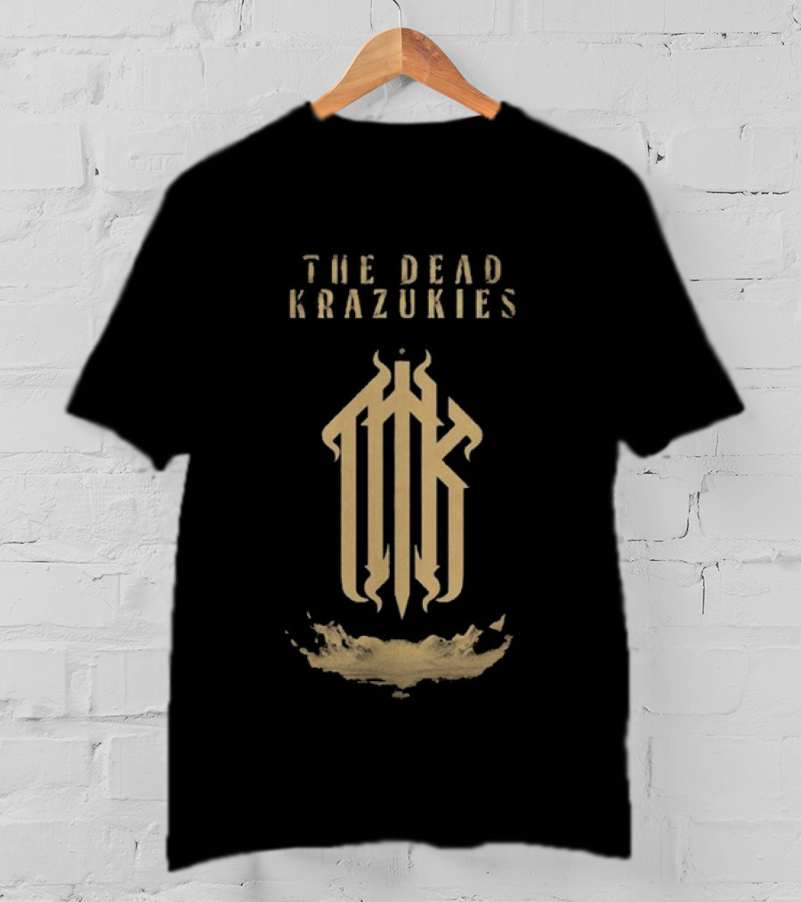 The Dead Krazukies Cipher Gold Monogram Band T-Shirt