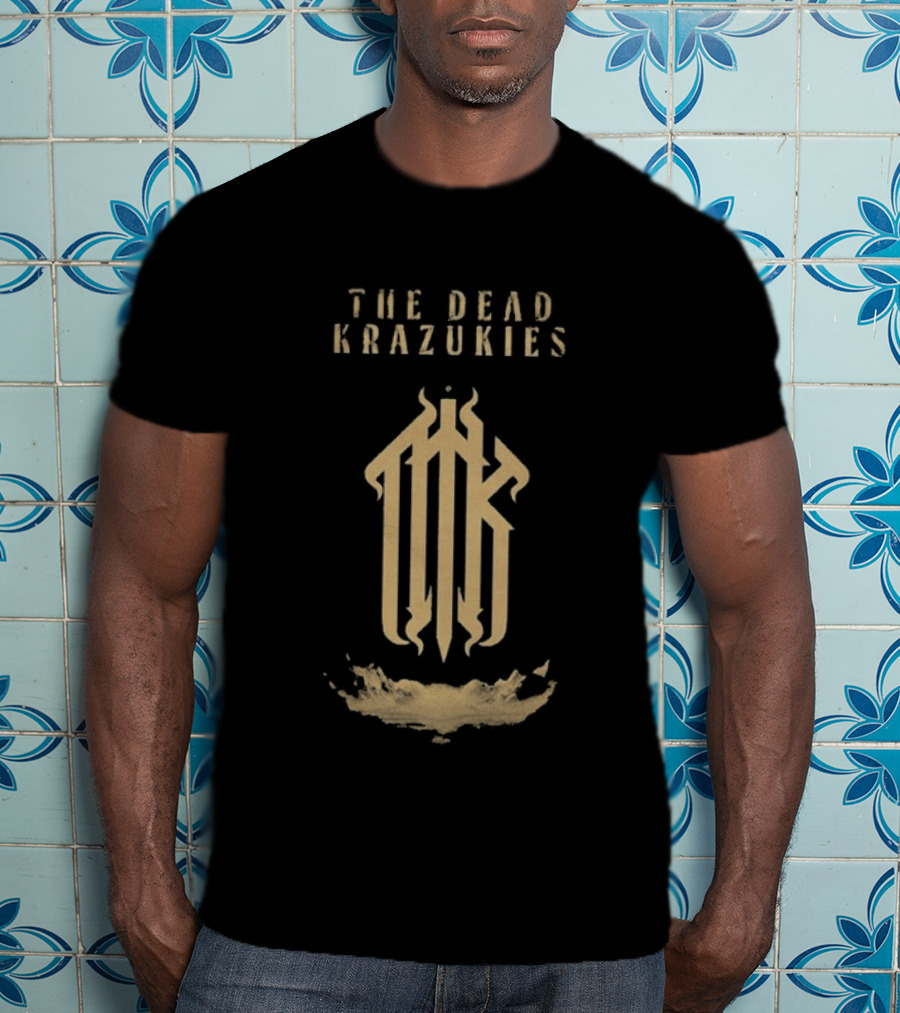 The Dead Krazukies Cipher Gold Monogram Band T-Shirt