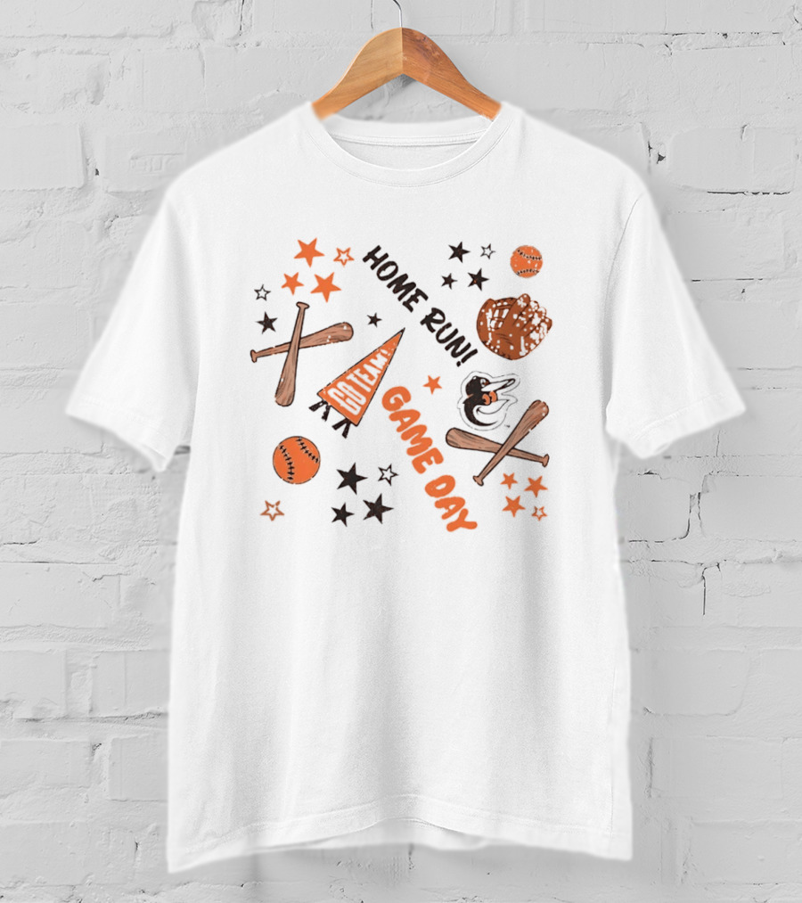 Baltimore Orioles Game Day Home Run MLB Baseball Celebration T-Shirt