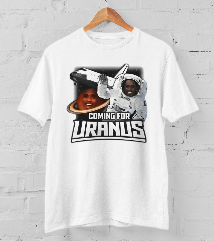 Coming For Uranus Astronaut Spaceship Humor T-Shirt