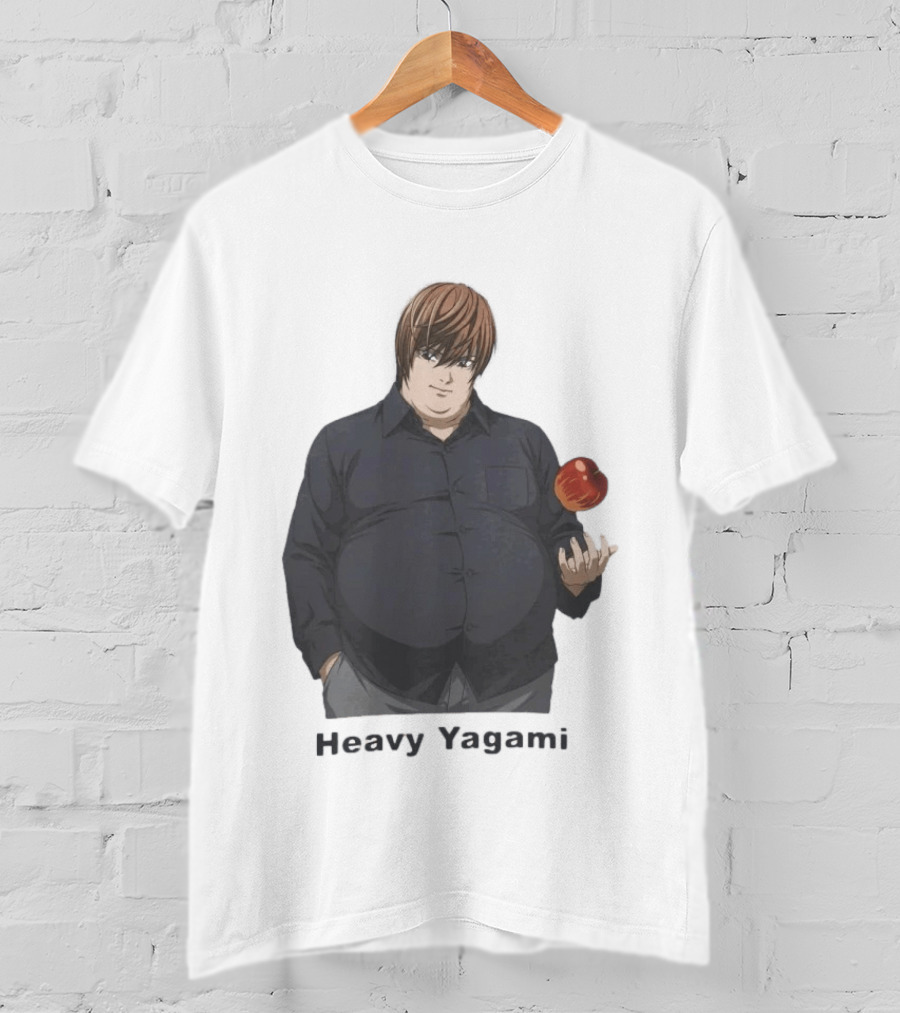 Heavy Yagami Light Death Note Apple T-Shirt