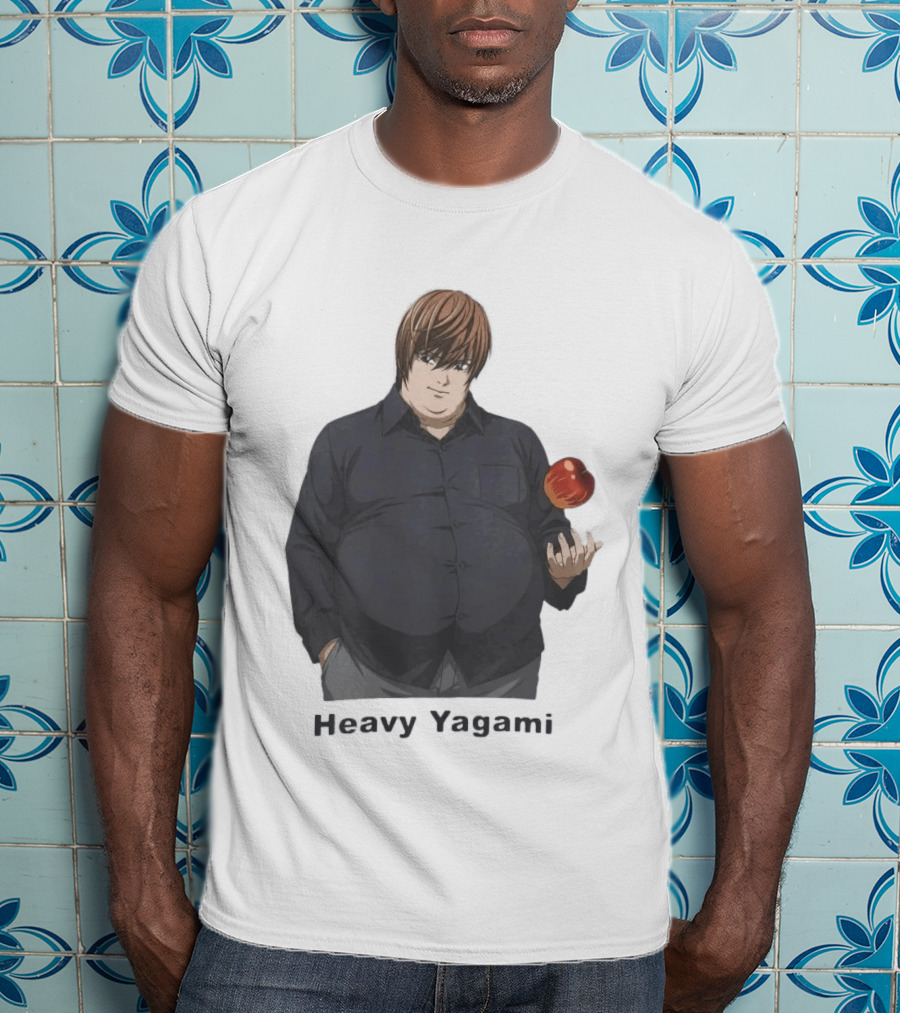 Heavy Yagami Light Death Note Apple T-Shirt