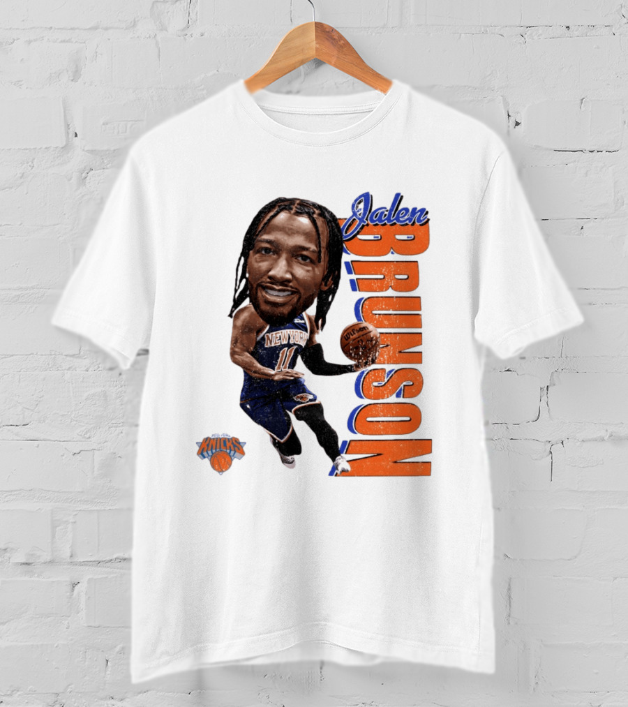 Jalen Brunson New York Knicks Basketball Caricature NBA Knicks T-Shirt