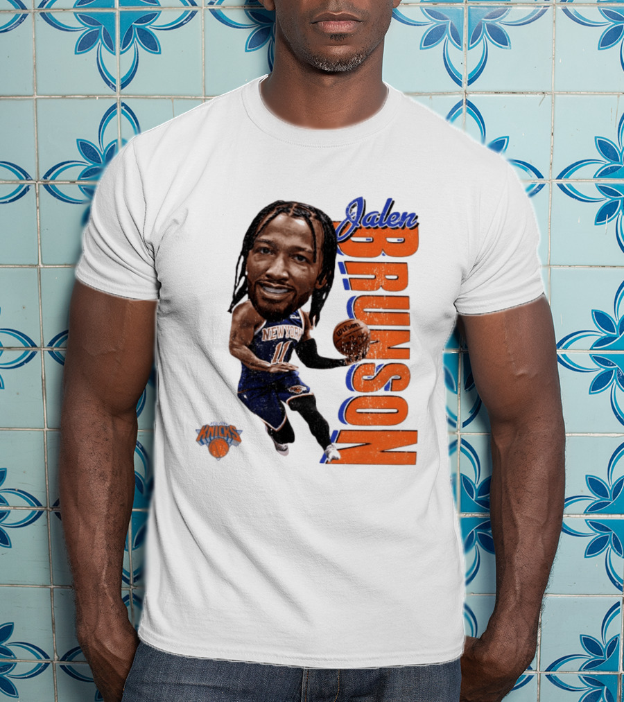 Jalen Brunson New York Knicks Basketball Caricature NBA Knicks T-Shirt
