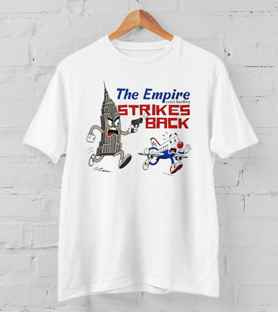 The Empire Strikes Back New York City Parody Featuring Cityscape Showdown T-Shirt