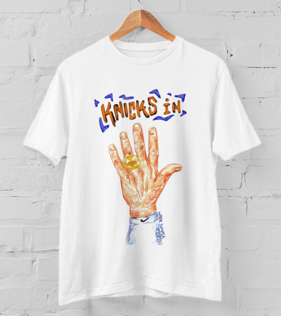 Knicks In Five Hand New York Knicks Basketball NBA 2026 T-Shirt
