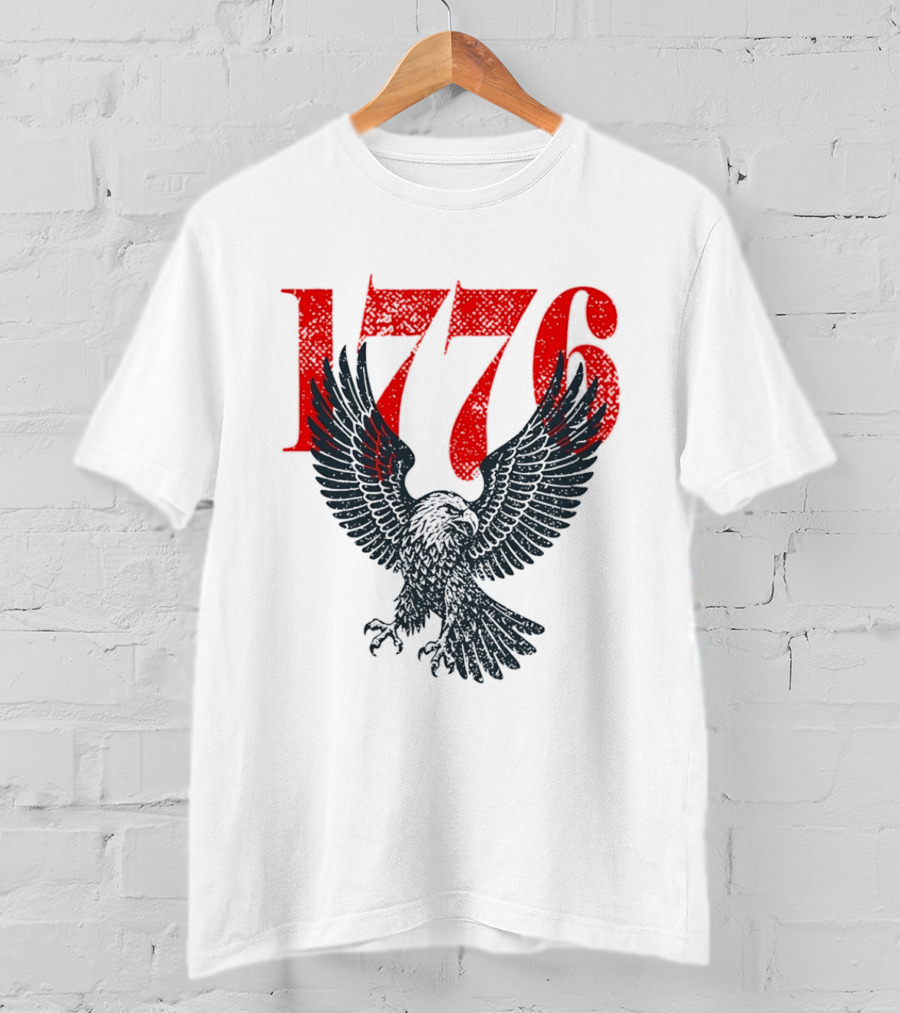 1776 250th Anniversary Bald Eagle USA T-Shirt