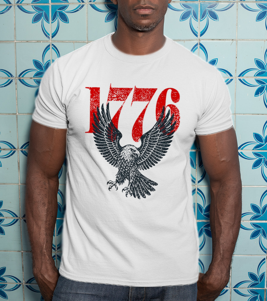 1776 250th Anniversary Bald Eagle USA T-Shirt