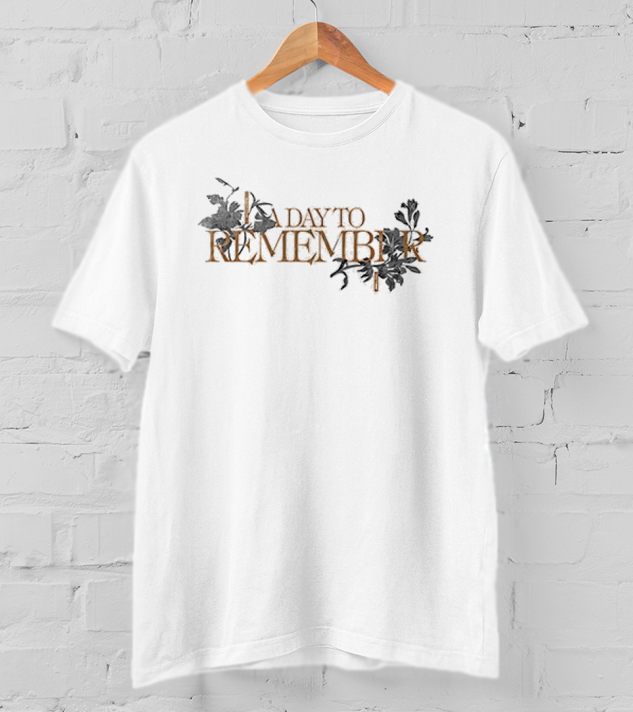 A Day To Remember Closer Than You Think Lyrics Key Floral T-Shirt