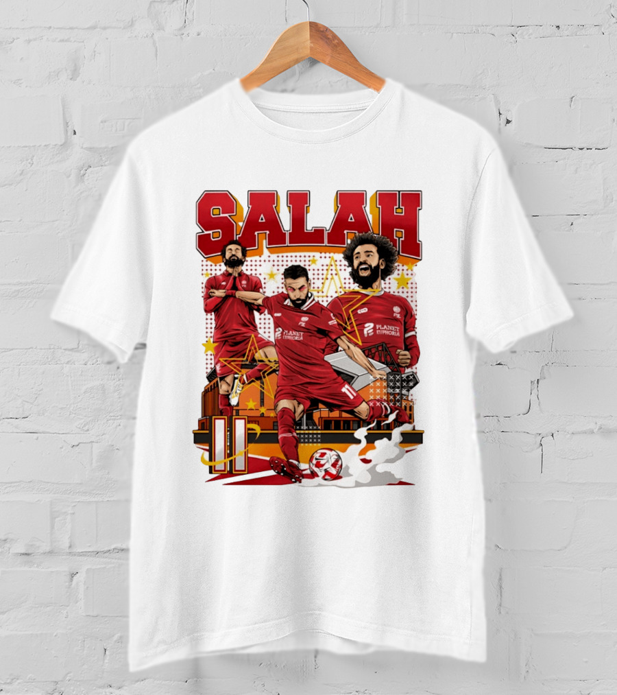 Mohamed Salah Liverpool FC Planet Euphoria Premier League T-Shirt