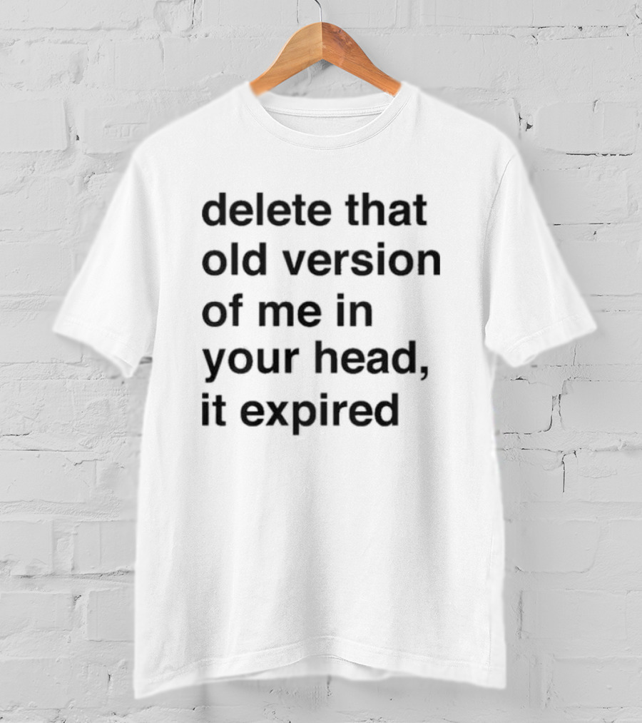 Delete That Old Version Of Me In Your Head It Expired T-Shirt