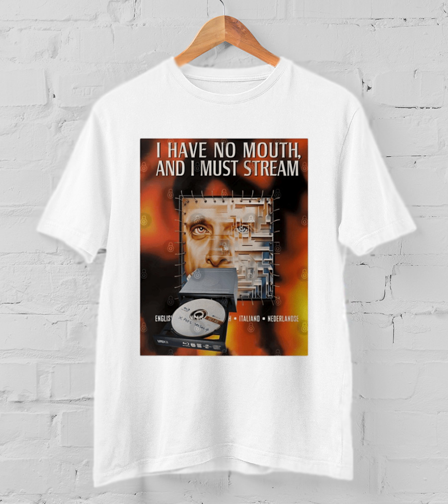 I Have No Mouth And I Must Stream Disc Drive Maze T-Shirt