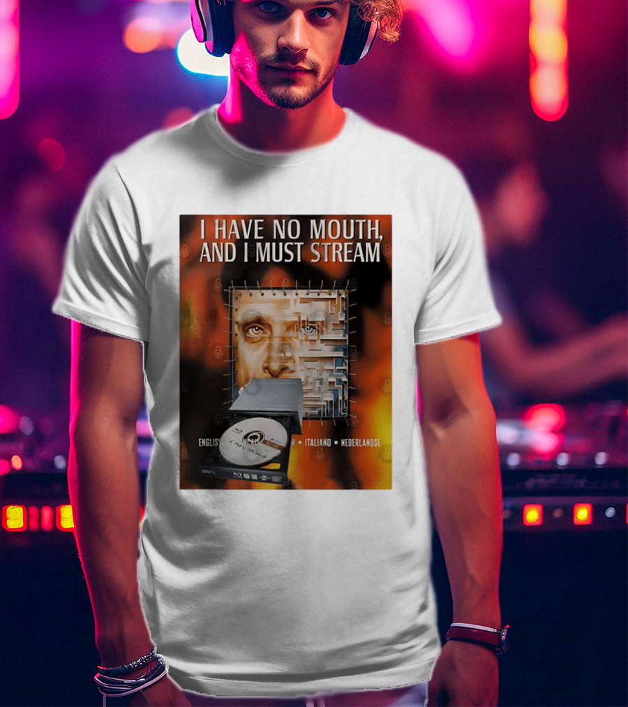 I Have No Mouth And I Must Stream Disc Drive Maze T-Shirt