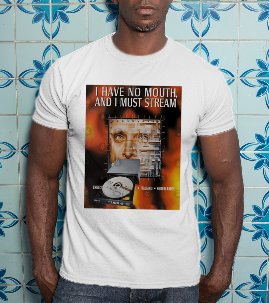 I Have No Mouth And I Must Stream Disc Drive Maze T-Shirt