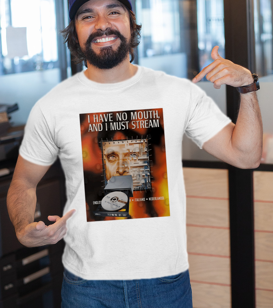 I Have No Mouth And I Must Stream Disc Drive Maze T-Shirt