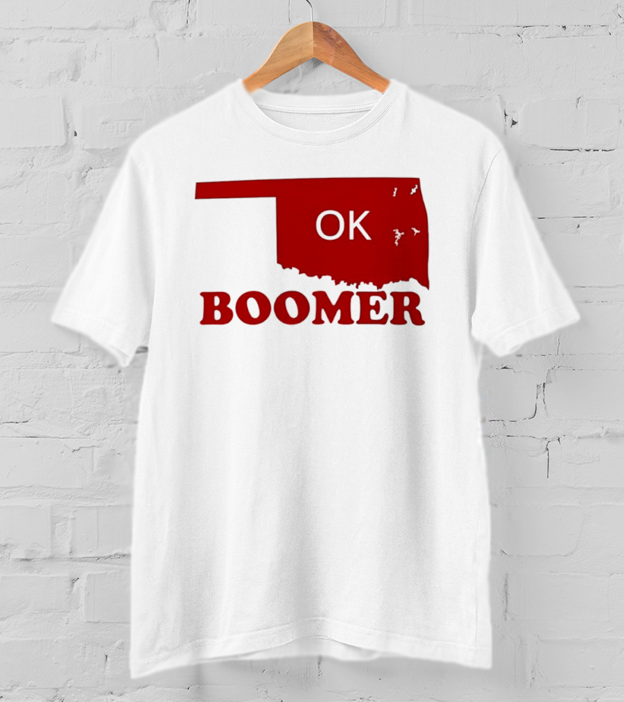 Oklahoma State OK Boomer Map T-Shirt