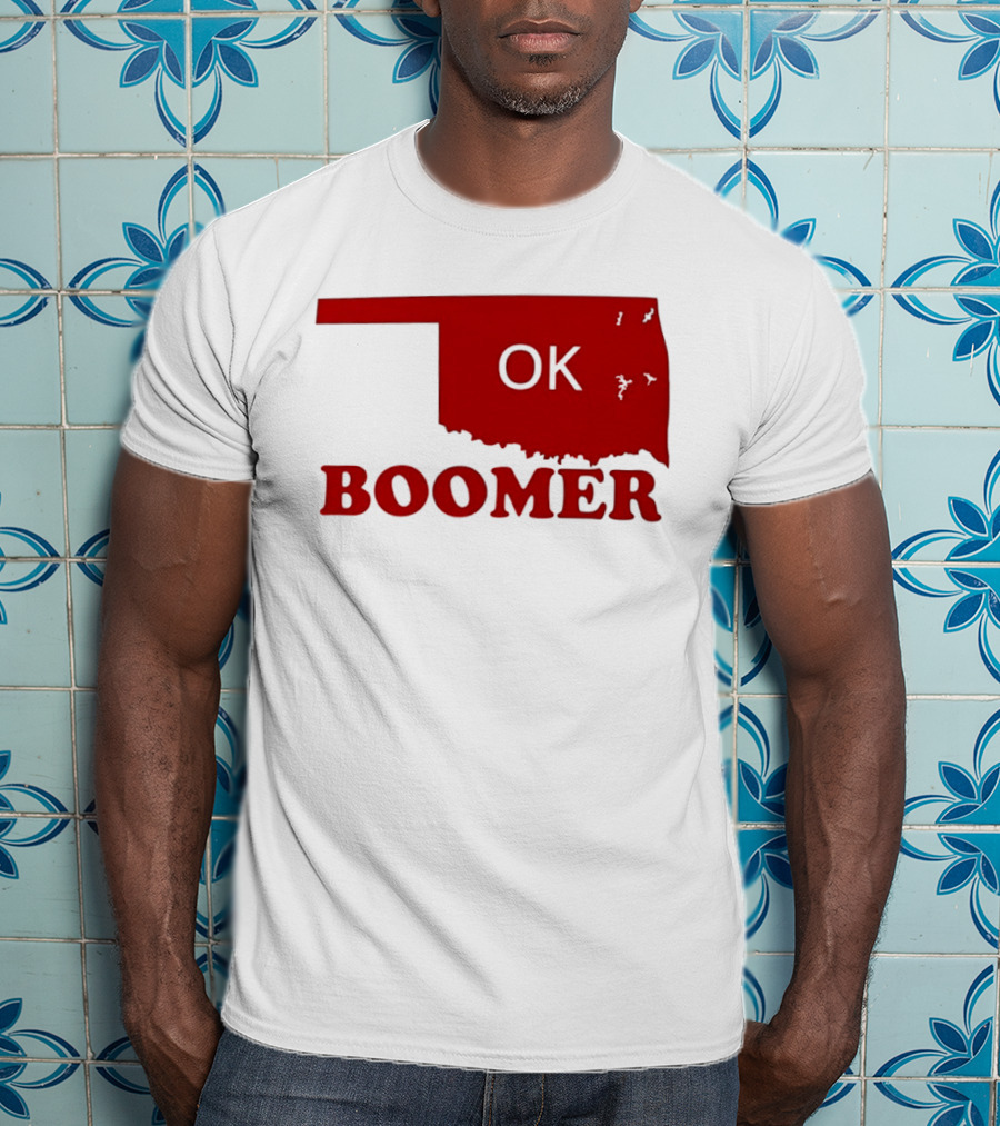 Oklahoma State OK Boomer Map T-Shirt
