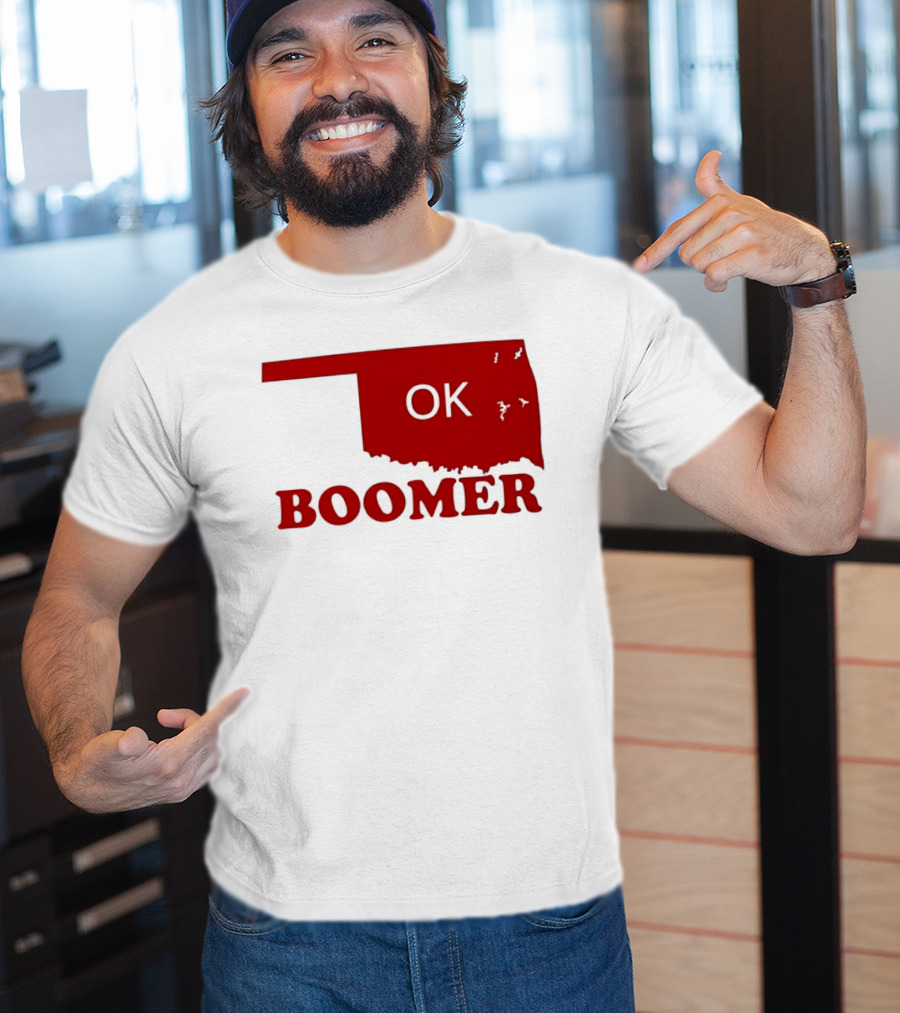 Oklahoma State OK Boomer Map T-Shirt
