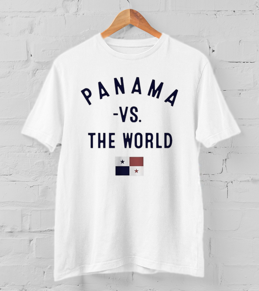 Panama Vs The World Flag Patriotic Display T-Shirt