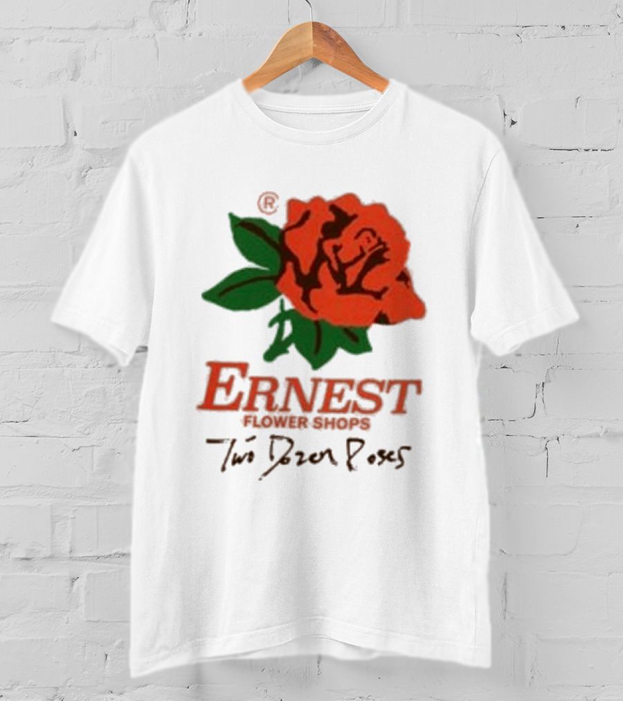 Ernest Flower Shops Two Dozen Roses Rose T-Shirt